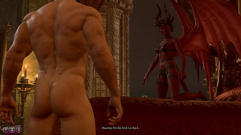 Seductive encounter with a demoness in Baldurs Gate