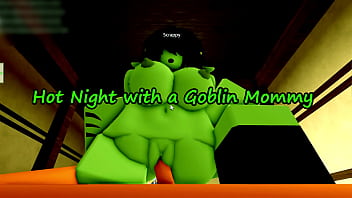 A steamy evening with a supernatural babe in Roblox roleplay