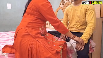 Stepmother and stepson's forbidden Indian encounter with pawg and cum inside