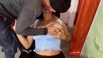 I cover my boss's breasts with cum after a steamy interracial encounter