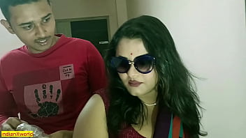 Sexy Indian housewife indulges in sensual encounter with younger partner!