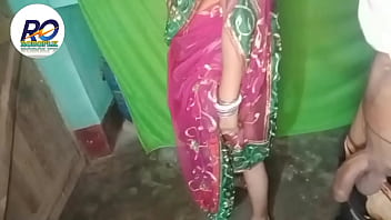 Crestfallen Indian wife's anal comport oneself less townsperson saree