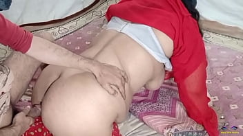 Stepfather in law fucks his stepdaughter in law's big ass in clear Hindi audio