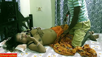 Indian housewife's sensual love-making session with husband in a steamy web series