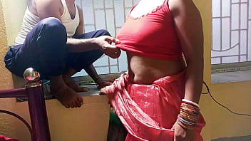 Indian village housewife seduces electrician for passionate encounter in full HD