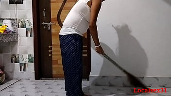 Indian houseboy gets fucked hard by his employer's wife in homemade video