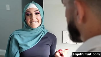 Hijabi teen learns soccer from her coach in a sexual way