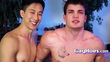 Asian husky tramp has unguarded sexual intercourse thither attractive confederate with named Tyler Wu and Kurt Adam connected with gay porn