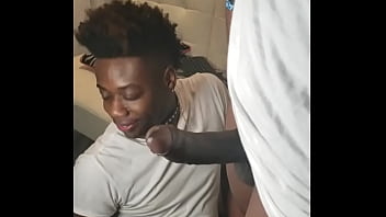 African American submissive with collar gets face fucked, only for Supahead21 fans