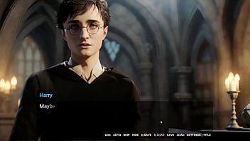 Harry Potter和Hermione沉迷于BDSM和禁忌魔法,在这个hentai游戏恶搞中