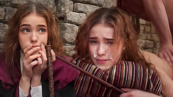 Natural redhead Hermione struggles with a spell in homemade video