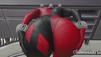 Harley Quinn's voluptuous derriere in twerk action