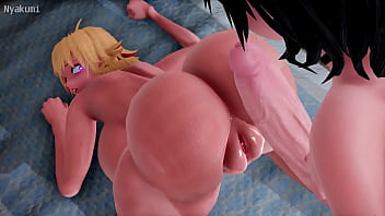 Giant boobs and big dicks in 3D hentai