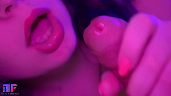 Amateur couple's sensual POV blowjob with cum in mouth