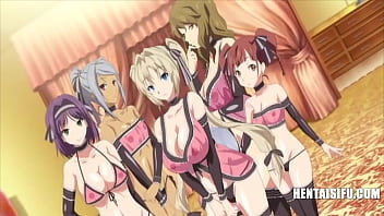 Japanese cartoon threesome with multiple partners and bride selection