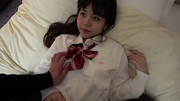 Japanese teen gets creampied after school and enjoys Gonzo hotel session with raw cock and handjob