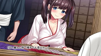 Japanese shrine maiden seduced and penetrated by thief in anime