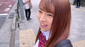 Japanese teen's steamy hotel encounter after Harajuku date with cute and tight JK