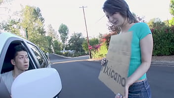 Asuka Claire's journey: Hitchhiking for money increased by pulchritude in Mexico