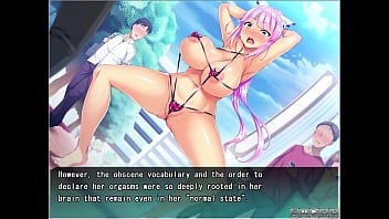 Elementia Hime's humiliating training in hentai game