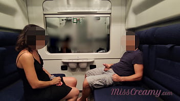 Public masturbation and oral sex in a train with a teacher and student