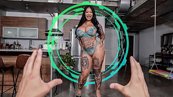 Tattooed and voluptuous Asian diva Connie Perignon is ready to join the fun